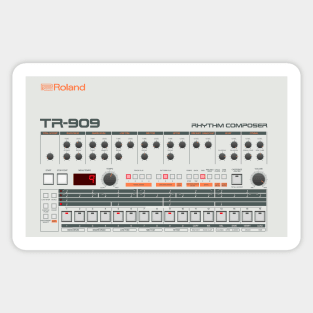 Roland TR-909 Rhythm Composer Sticker